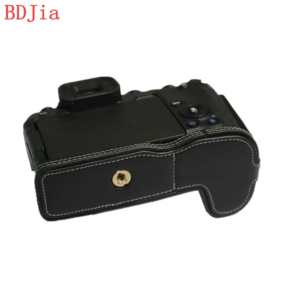 2019 Натуральная Воловья кожа корпуса для половины камеры база Canon EOS RP с отверстием