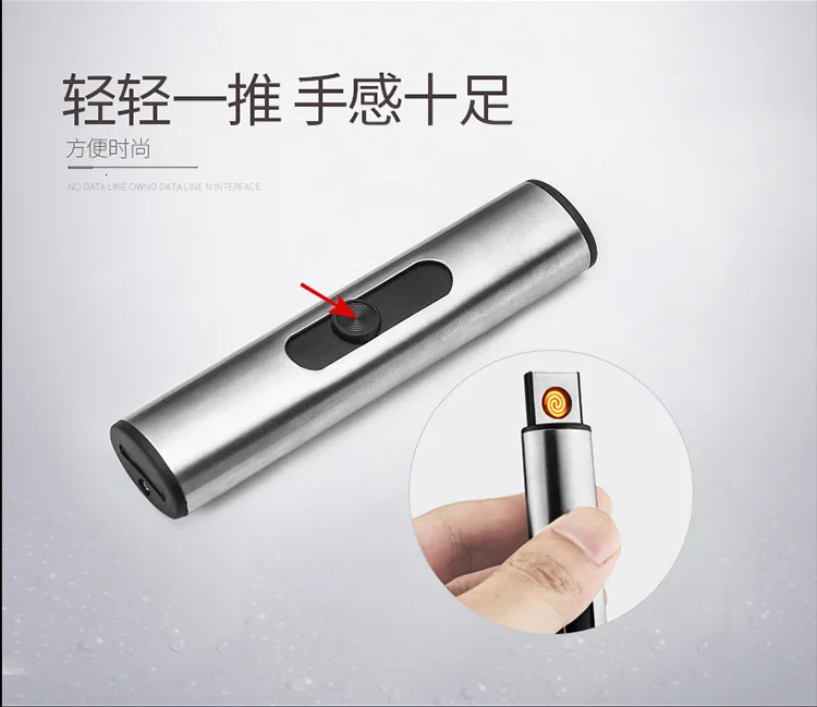 Usb зарядка ветрозащитная Зажигалка Электроника точечный детектор дыма