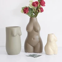 ceramic body vases ceramic nordic art female nude manual abstract dried flower pot home cabinet desktop living room accessories