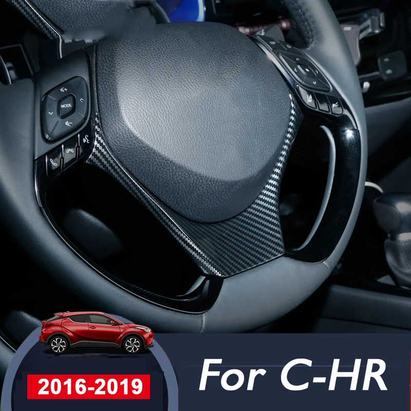 Для Toyota C-HR CHR C HR 2016 2017 2018 2019 Стайлинг автомобиля наклейка с блестками на руль