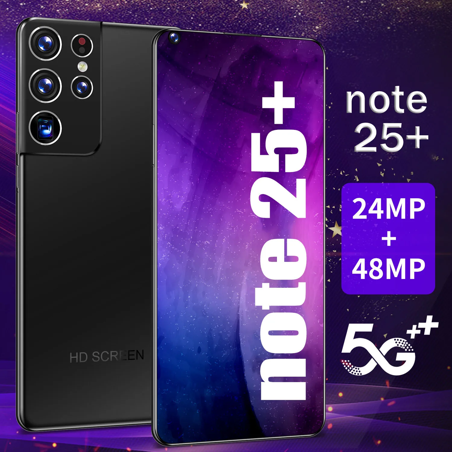 

Global Version Galxy N25+ Smartphone 8 512GB FullScreen Android 10.0 Face ID Dual Camera 4G Smart Mobile Cell Phone