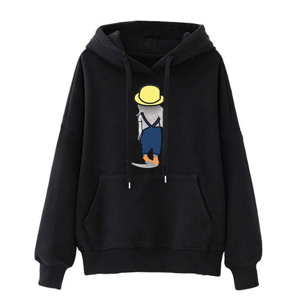 Розовый худи для женщин с буквенным принтом длинный рукав пуловер капюшоном