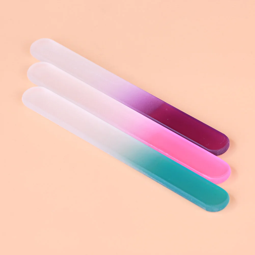 

Mini Glass Nail Files Professional Polishing Manicure Nail Art Tool Washable Crystal Grinding Buffer Sanding Polishing Strip