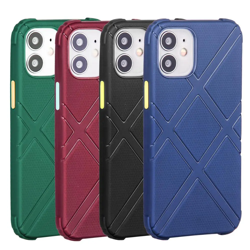 for apple iphone 12 pro max case soft silicone shockproof armor matte protective back cover case for iphone 12 12pro 12mini free global shipping