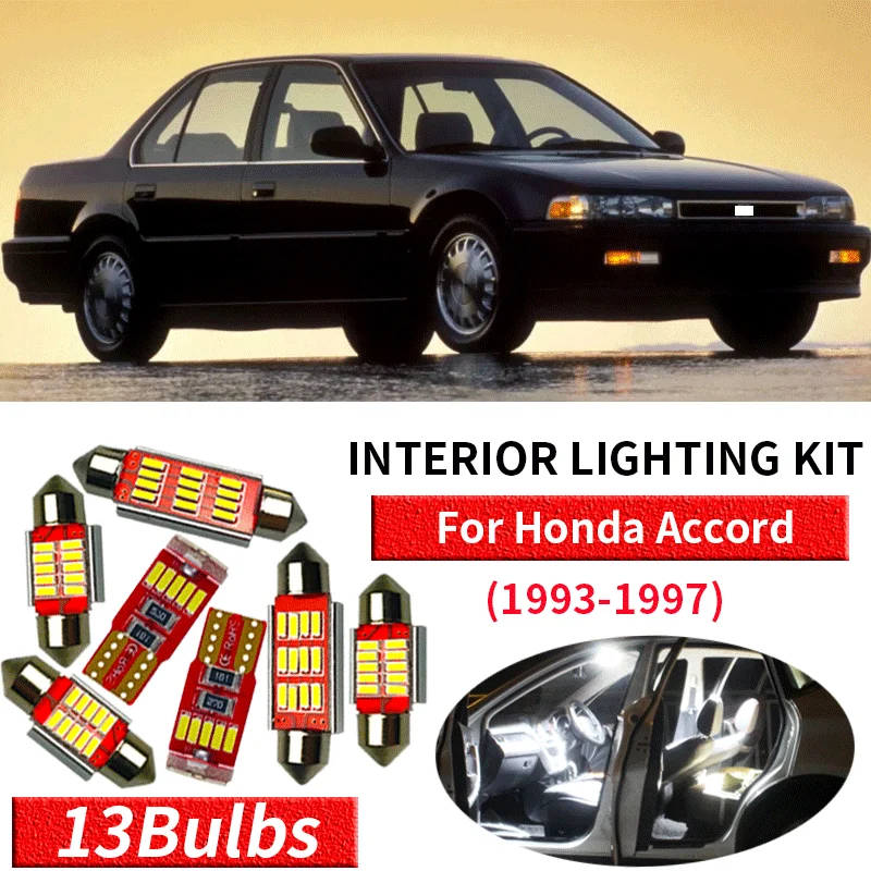 13x Canbus без ошибок комплект светодиодного внутреннего освещения для 1993-1997 Honda
