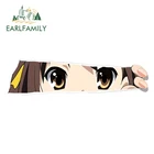 EARLFAMILY 13 см x 3,6 см для девочек Глаза Авто Автомобильные наклейки на бампер Водонепроницаемый устойчивые к появлению царапин винил Материал мотоциклетный шлем наклейки