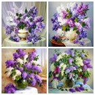 EverShine 5D DIY Алмазная вышивка ваза картина стразы Алмазная живопись сирень вышивка крестиком цветок наборы мозаики рукоделие