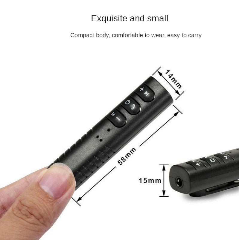 Mini Bluetooth Receiver Car 3.5 AUX Audio Sport Wireless Earphone Transmitter Handsfree Call Music Auto Adapter | Автомобили и