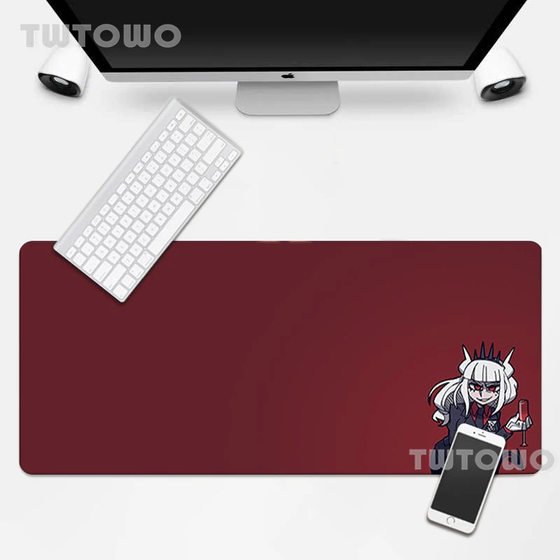 helltaker anime boy gift mousepad gaming mousepad desk mat mouse mat keyboard pad natural rubber laptop hd custom mice pad free global shipping
