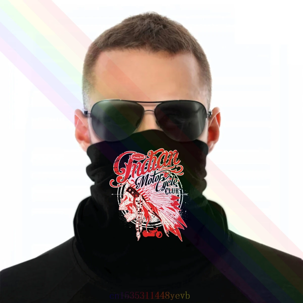 2020 новейший индийский череп Классический мотоциклетный Логотип Повязка на