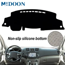 MIDOON для Toyota Highlander Kluger 2007-2013 автомобильный Стайлинг Чехлы для приборной панели коврик для приборной панели Защита от Солнца Крышка для приборной панели 2008 2010 2