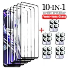 10in1 полное покрытие закаленное стекло чехол для Realme 8i 6,6 