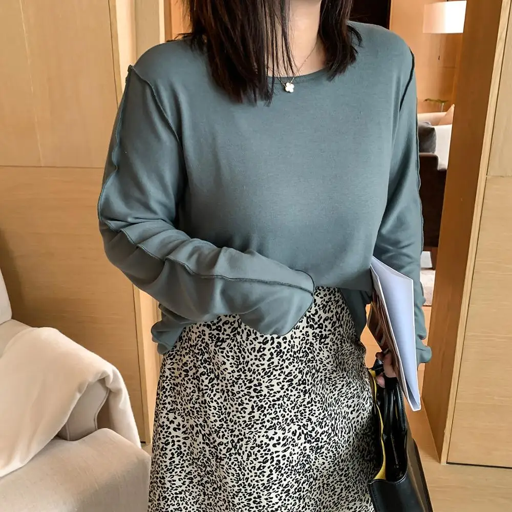 

Sweater Woman 2020 new autumn and winter long sleeves with a slim bottom blouse half turtleneck sweater XBA252-XBA253