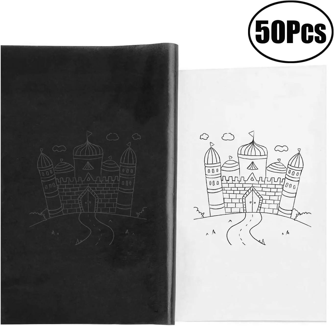 Lvcky 50 листов Бумага для переноса углерода калька дерева бумаги холста|Украшения