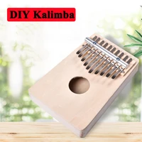 diy kalimba 17 10 keys kalimba thumb piano childrens hand assembled wooden calimba creative musical instrument with hammer bag