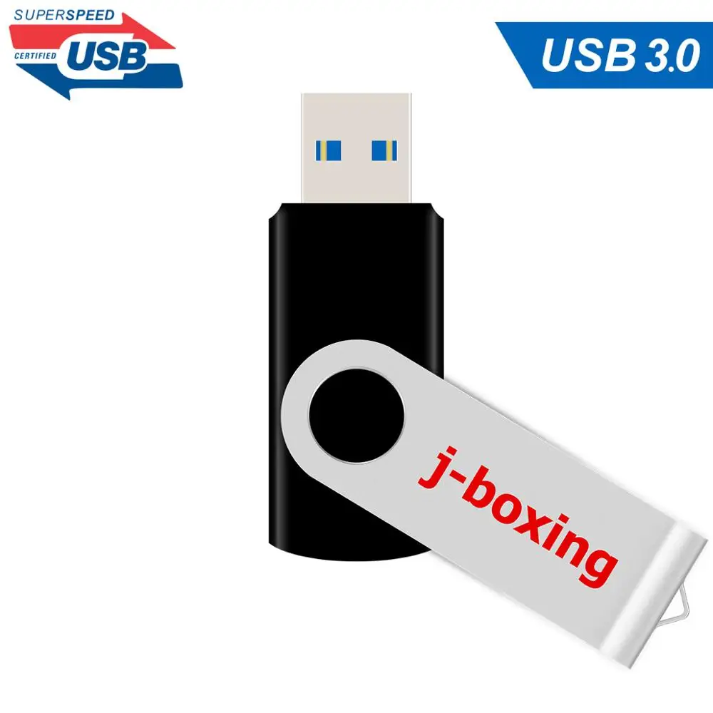 Флэш-накопитель J-boxing 16 ГБ металлический флэш-накопитель 32 64 USB флэш-диск для ПК Mac