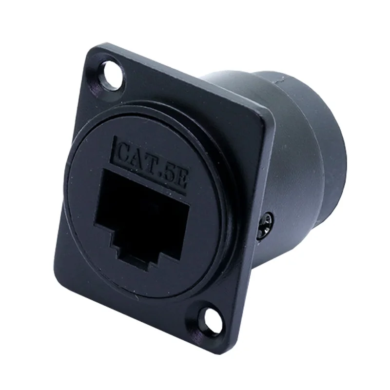 CAT. 5E 1 шт. RJ45 разъем, RJ45 сеть CAT 5E/CAT 6 монтажный разъем шасси, Cat.5E/6 интернет RJ45 8p8c модульный - Цвет: CAT. 5E