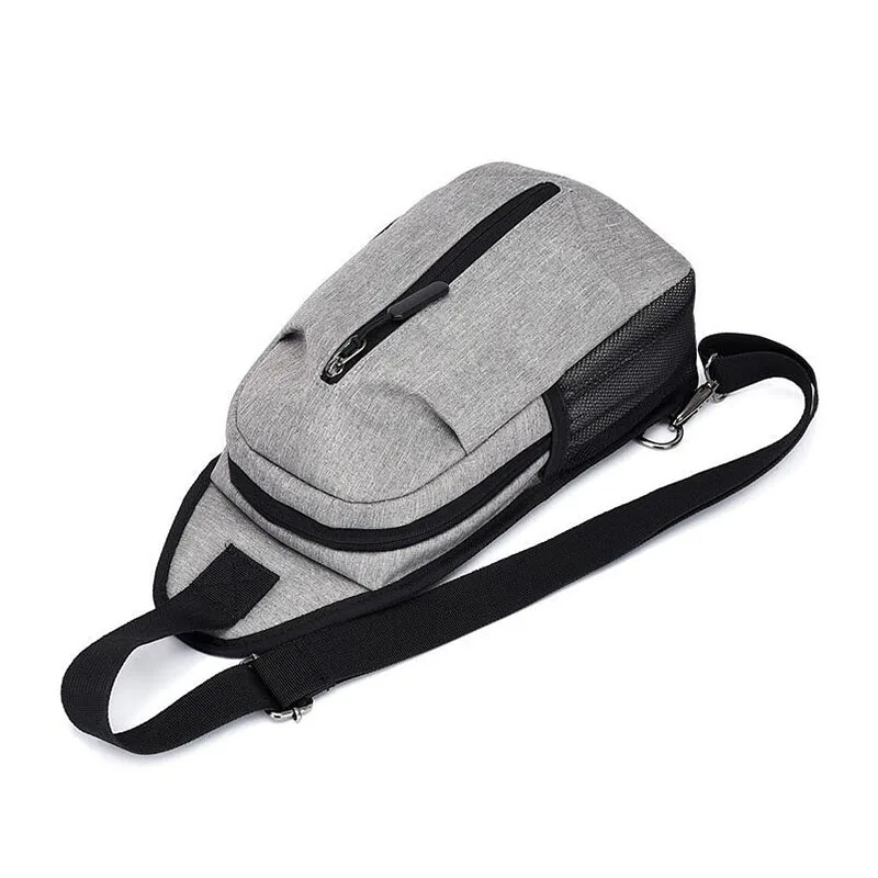 Мужские сумки через плечо UOSC с передней молнией Модные Винтажные нагрудные