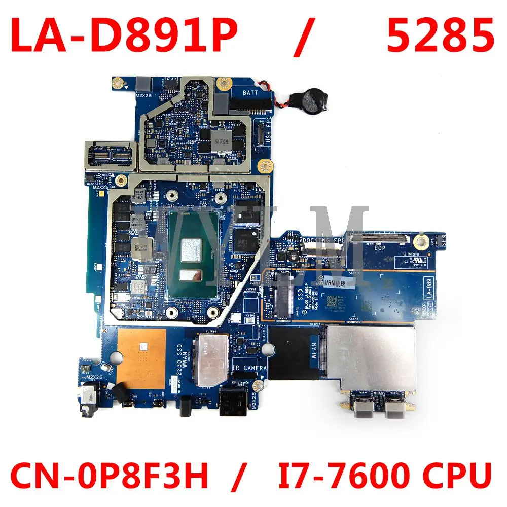 

Работает на материнской плате Dell 5285 Φ 0P8F3H P8F3H байкад00 Φ I7-7600 CPU 100% протестирован