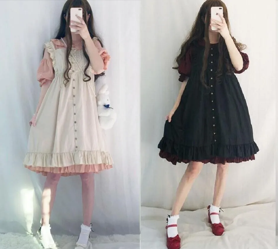 Платье в стиле Лолиты Милое милое платье принцессы для девочек Винтажное с