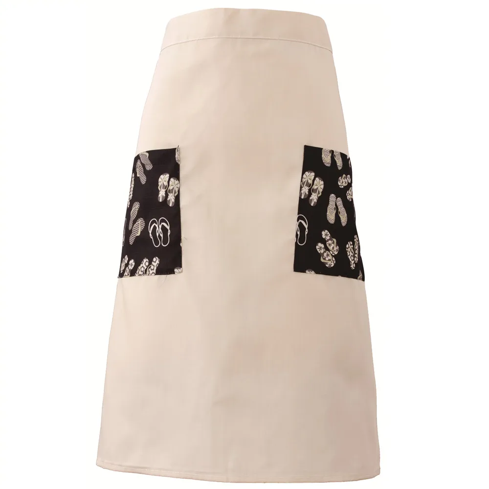 

Pocket Japanese Style Aprons Painting Kitchen Cotton Bust Pinafore Scarf Waist Delantal Cocina Household Merchandises EF50AC