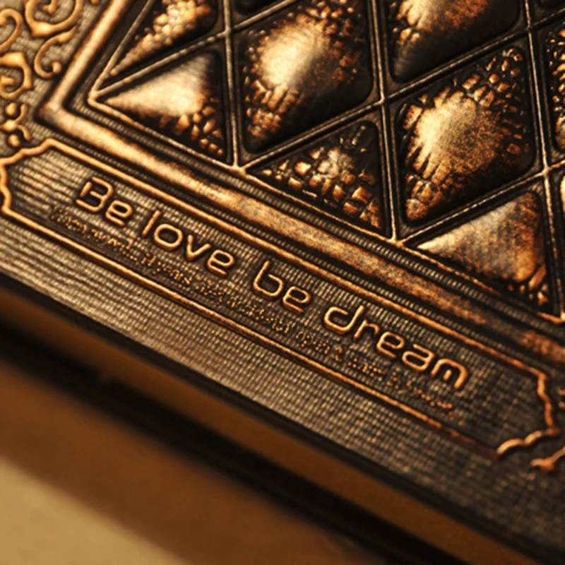 

Bronze Retro Blank Inside Page Notepad Hardcover Leather Book A5 Embossed Planning Notebook Brush Phnom Penh