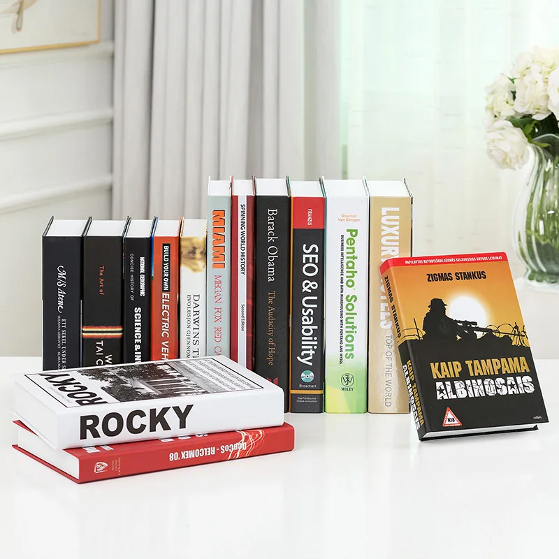 Имитация книги поддельные реквизит Книга чехол модель гостиная мягкое Украшение