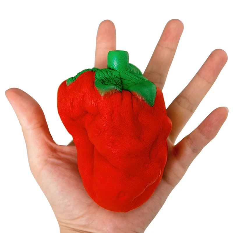 Jumbo Strawberry Fruit Cute Squishy Food Squishies Cream Scented Slow Rising Squeeze Toy Phone Strap Original Package |