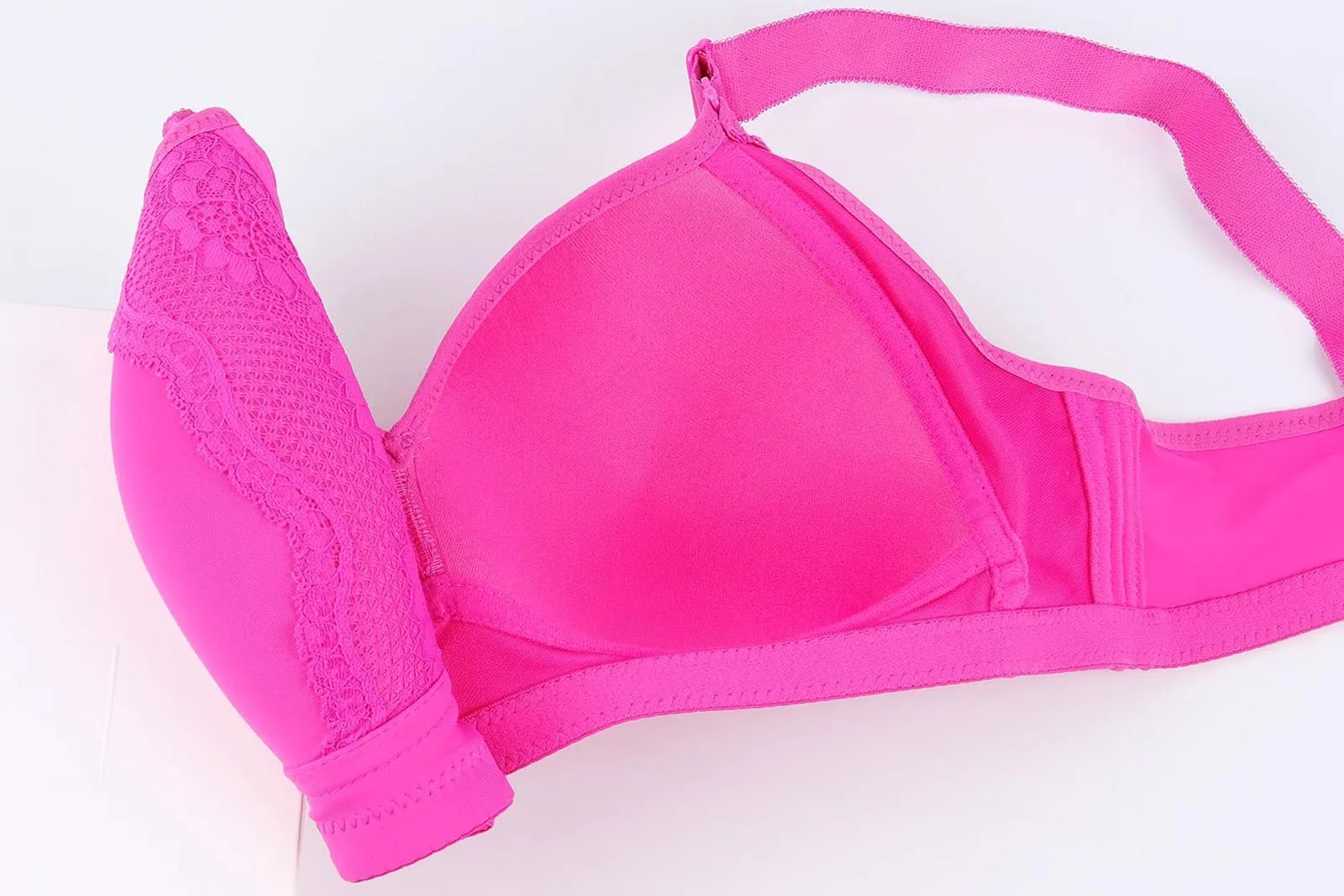 

Plus Size Women Wire Free Bra Lace Sexy Woman Push Up Adjustable Brassiere Femme Seamless Underwear Ladies Comfortable Bras M6