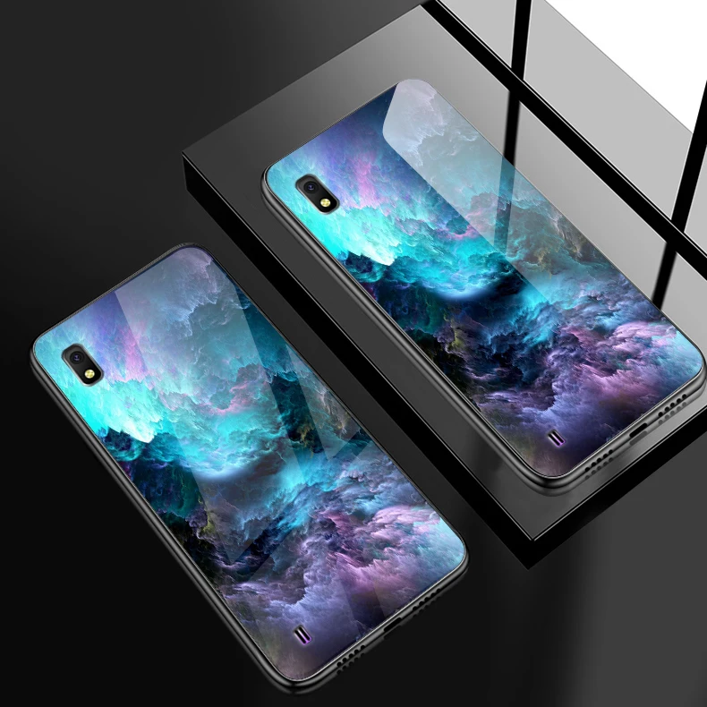 H109 Для samsung Galaxy J4Plus M10 M20 M30 Note9 закаленное Стекло чехол A10 A20 A30 A40 A50 A6S A70 A8S A80 A90 противоударный чехол-держатель - Цвет: H109