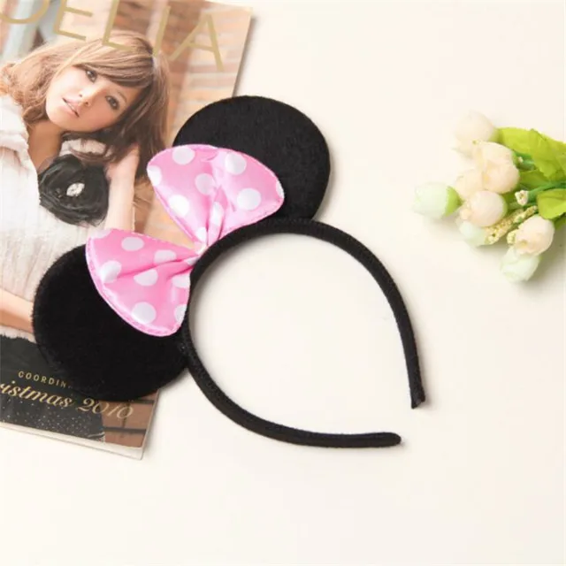 Повязка на голову с Микки и Минни милая повязка ушками Эльзы мышки маленькая