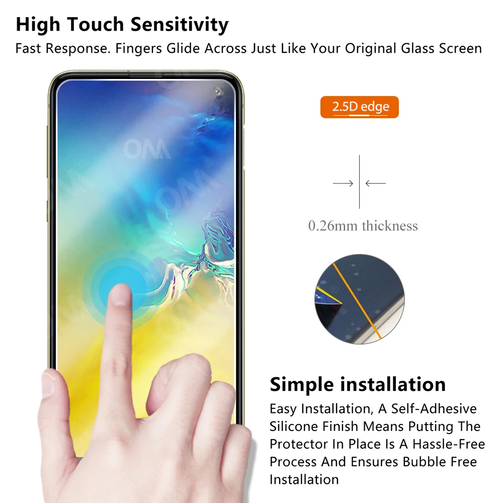 2pcs s10e tempered glass for samsung galaxy s10e screen protector for samsung galaxy s10e protective glass film free global shipping