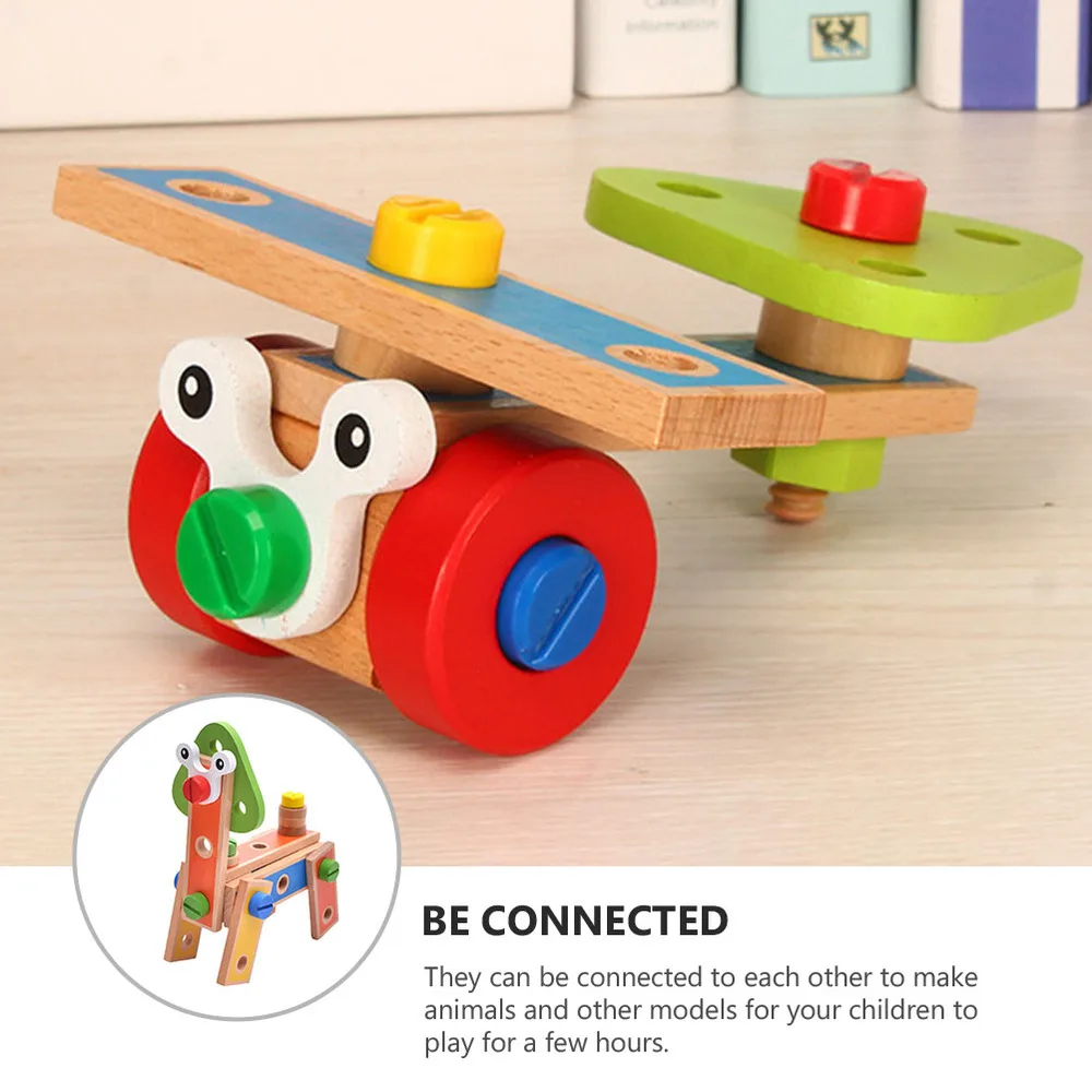 

1 Set Mini Assembly Toy Wooden Repairing Toy Kit Early Educational Plaything