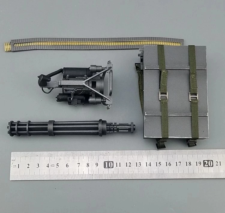 

1/6 Scale M134 Gatling Vulcan Black Iron Color Upgraded Model Toy for 12 inch action figure in stock