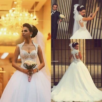 vestido de noiva 2018 gorgeous princess bridal gown long beaded saudi arabic ball sweetheart party mother of the bride dresses