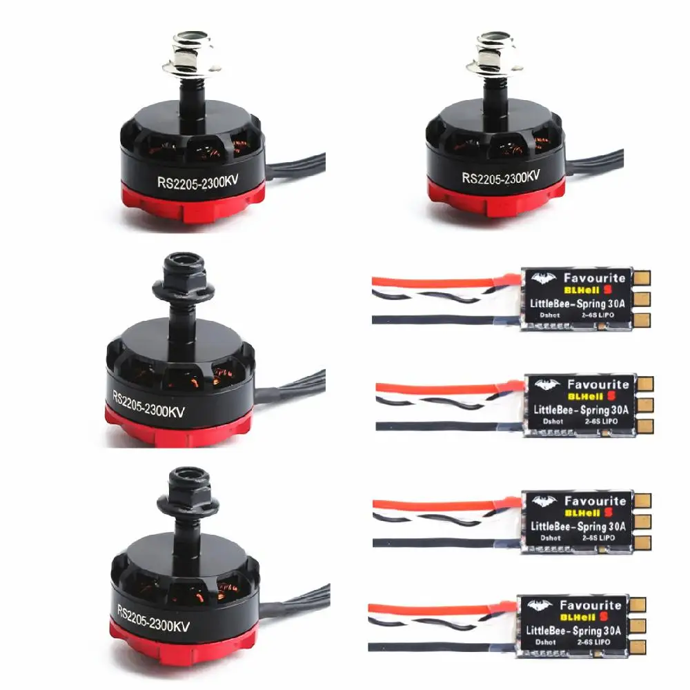 LeadingStar RS2205 2205 2300KV CW / CCW бесщеточный двигатель FVT LittleBee SPRING 30A blheli _ s для FPV Martian QAV210