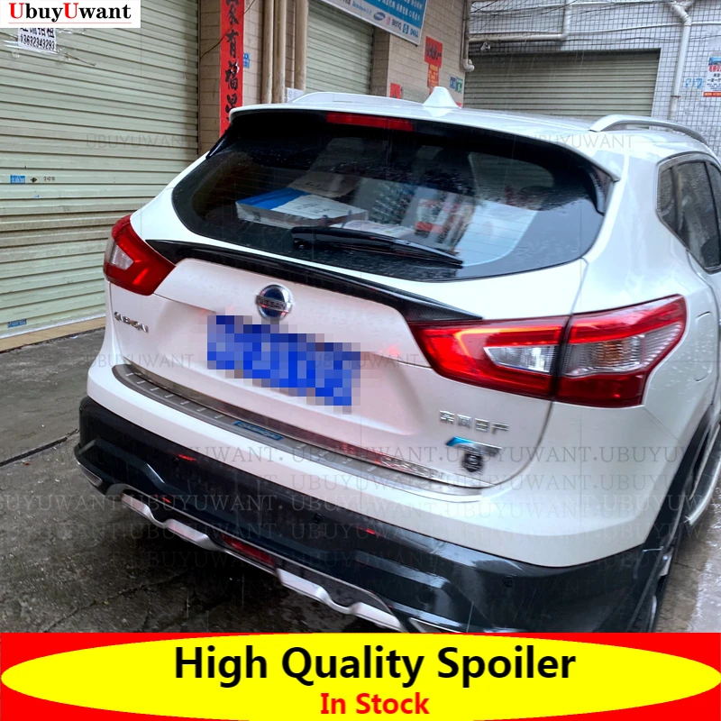 

Автомобильный Неокрашенный спойлер из АБС-пластика праймер задний спойлер для багажника для Nissan Qashqai Средний Автомобильный задний спойлер ...