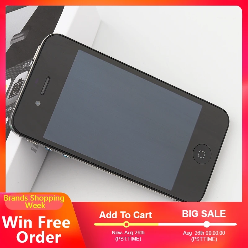Оригинальный разблокированный Apple iPhone 4S Smarthones 8 ГБ/16 ГБ/32 Гб ПЗУ GSM WCDMA wifi gps 3 5