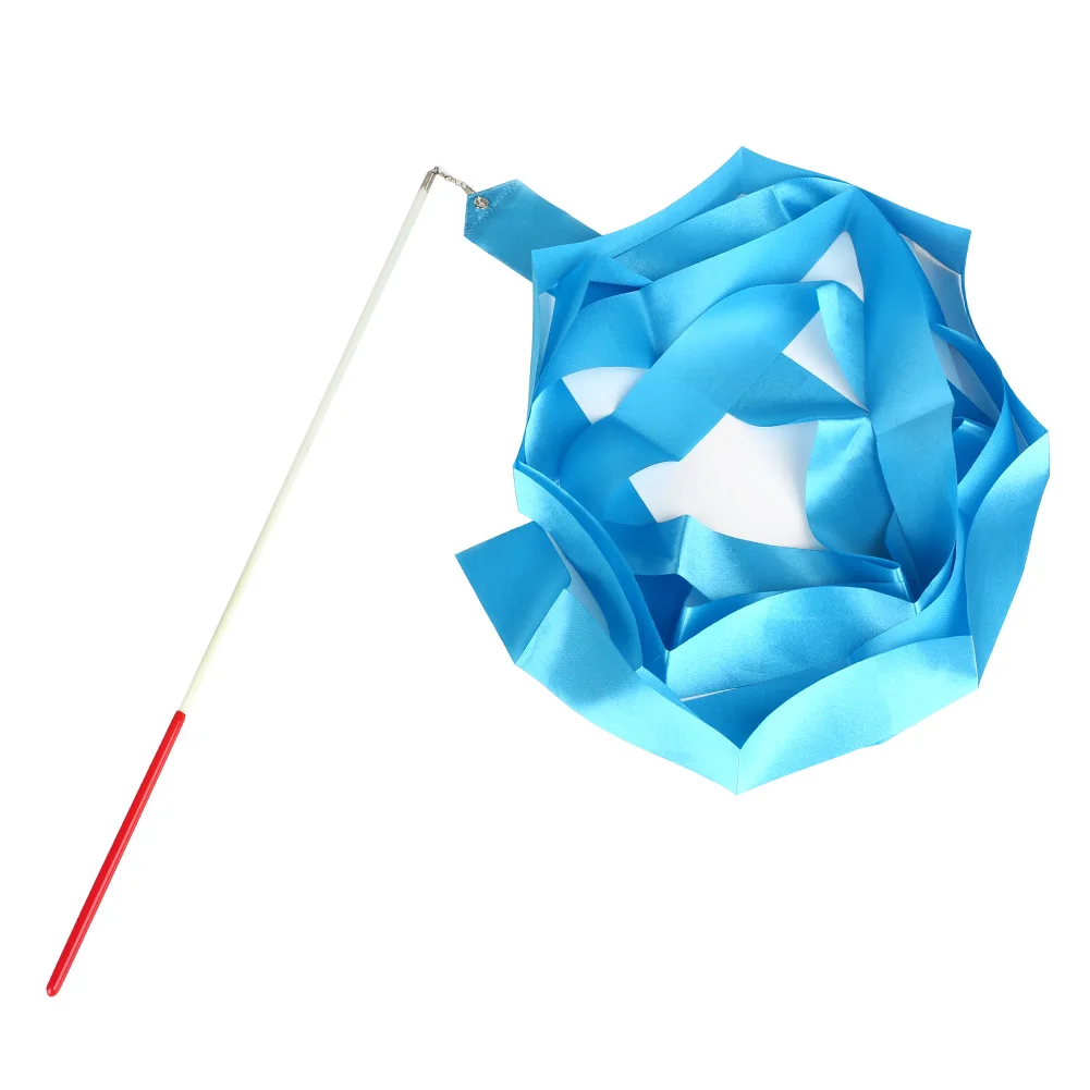 Лидер продаж 4 м красочные ленты для тренажерного зала дизайнерская танцевальная