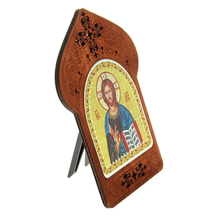 Ажурная икона на подставке "Господь Вседержитель" 806941 | Дом и сад