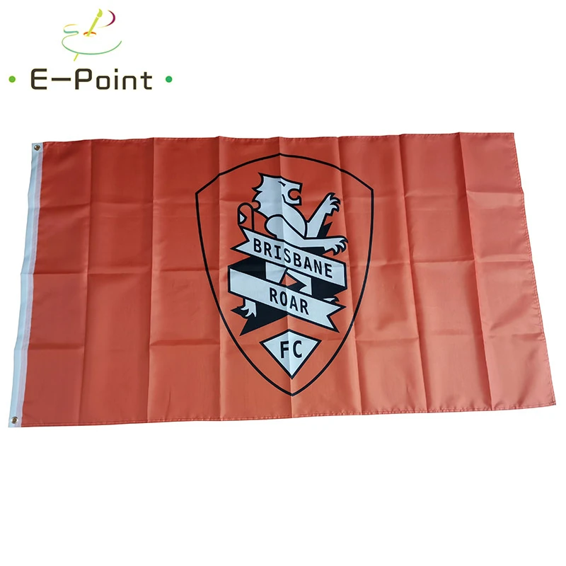 

Flag of Australia A-League Brisbane Roar FC 3ft*5ft (90*150cm) Size Christmas Decorations for Home Flag Banner Gifts