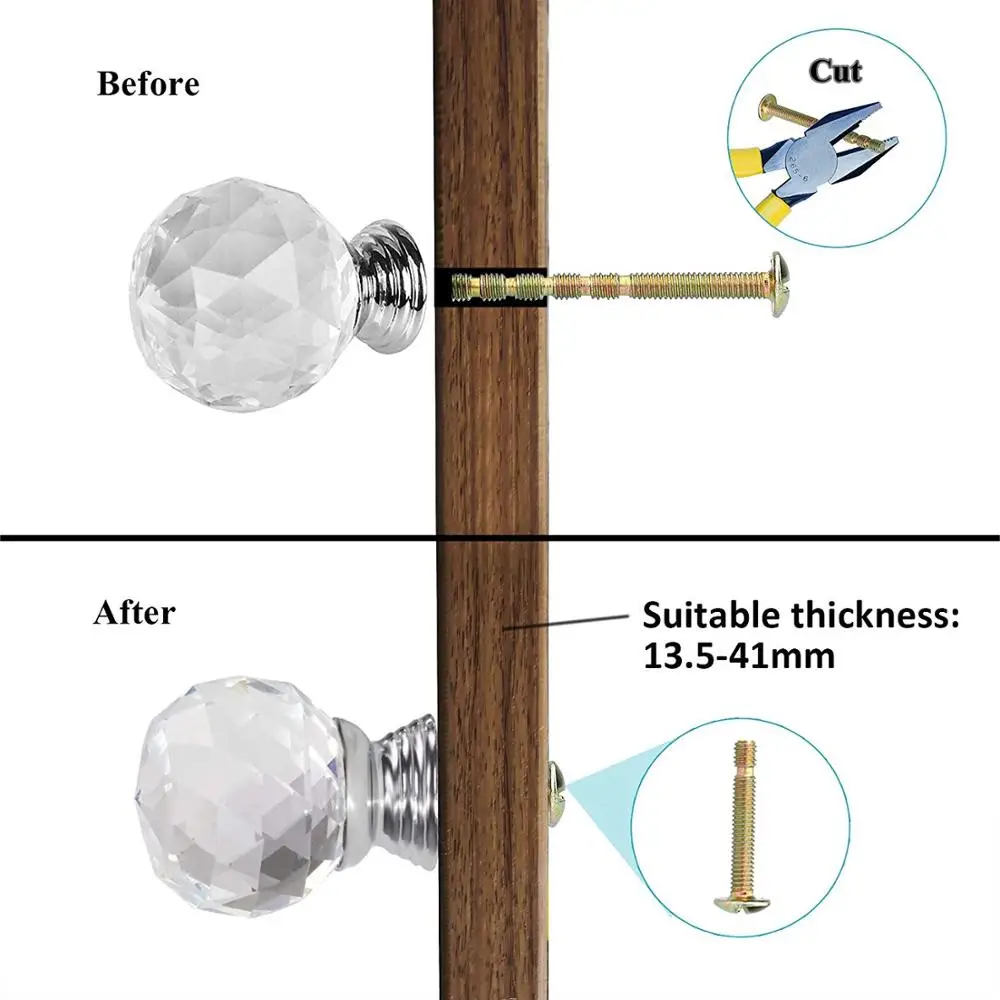 

4pcs Glass Cabinet Knob Dresser Handles for Furniture Kitchen Cupboard Drawer Pull Crystal the children ceramics in cabinets