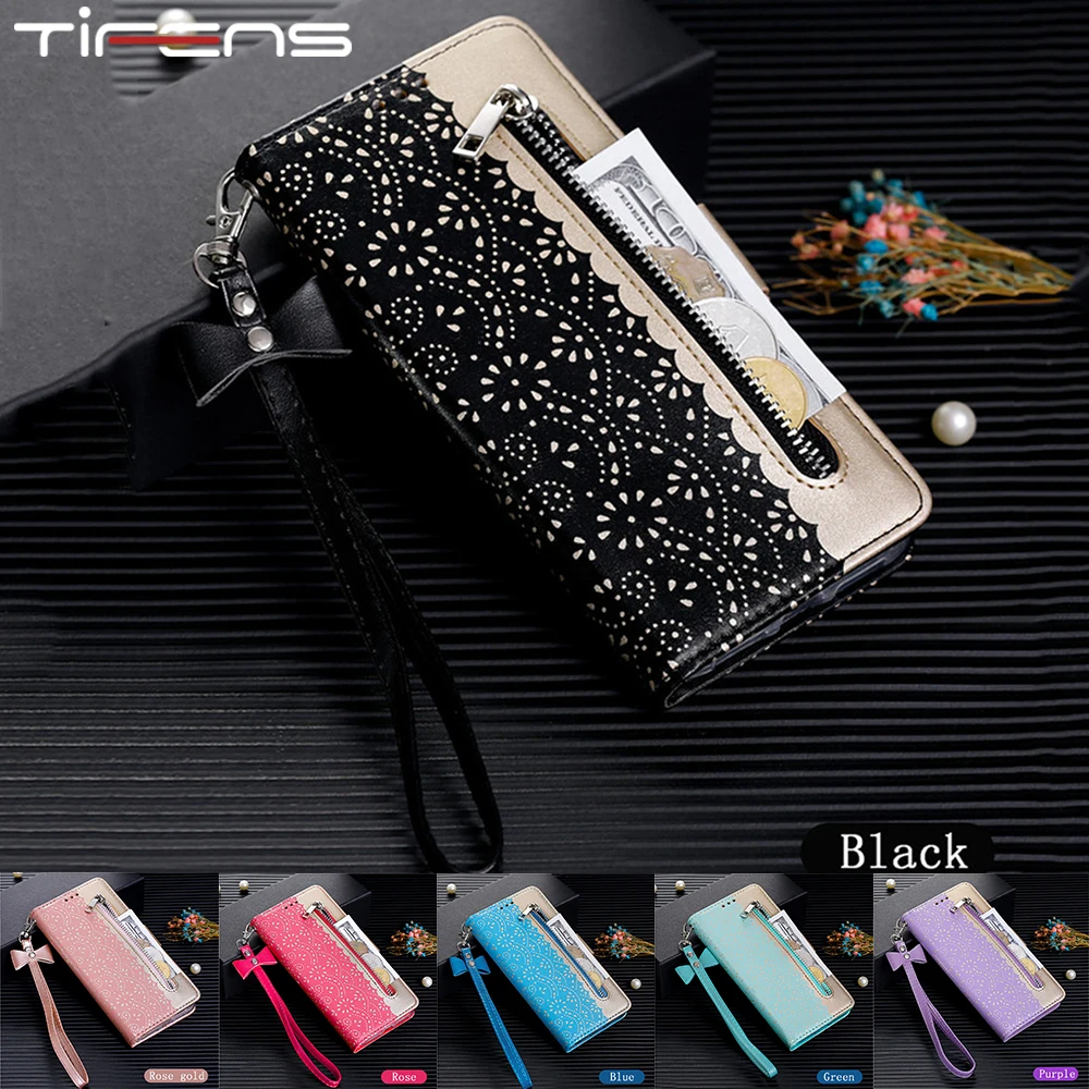 

PU Zipper Wallet Case For Samsung Galaxy S22 S21 S20 FE Ultra S10 E S9 S8 Note10 S7 Edge J5 J7 2017 J4 J6 Plus 2018 Cover Coque