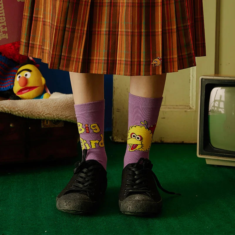 Женские хлопковые носки skarpetki harajuku, забавная уличная одежда, meias calcetines mujer, милые носки skarpety femme, художественные носки, рисунок кунжута