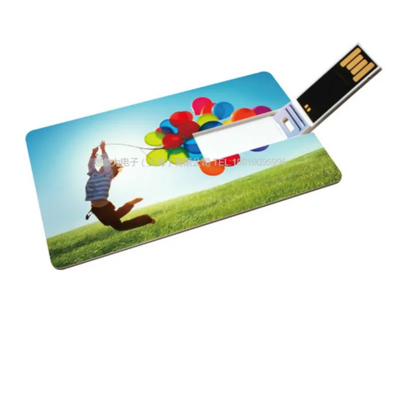 

Оптовая продажа Китай качество заказной логотип с обеих сторон печати плоский флип Sim пластиковая карточка Usb Flash 2G/4G/8G/16G Кредитная карта