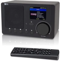 rise internet radio wi fi bluetooth speaker with 2 4inch color display wireless speaker airmusic control app black wr 210cb