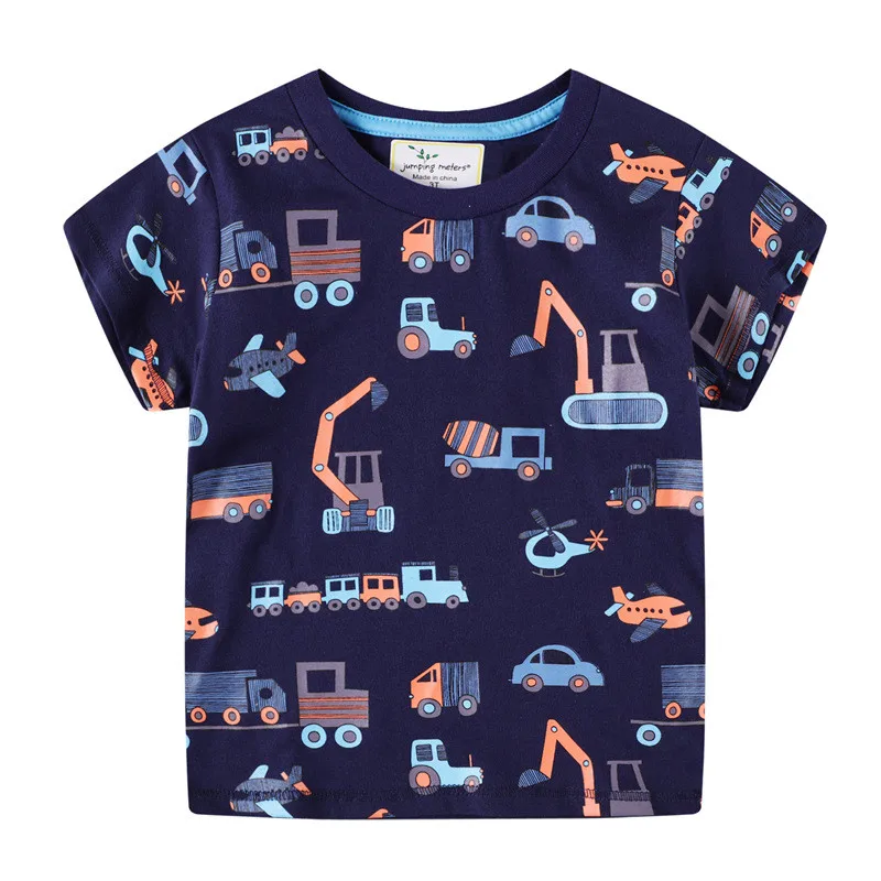 

Jumping Meters New Arrival Children Animals T shirts Summer Boys Girls Cotton Tees Dinosaurs Boys Tops 2-7T Clothing