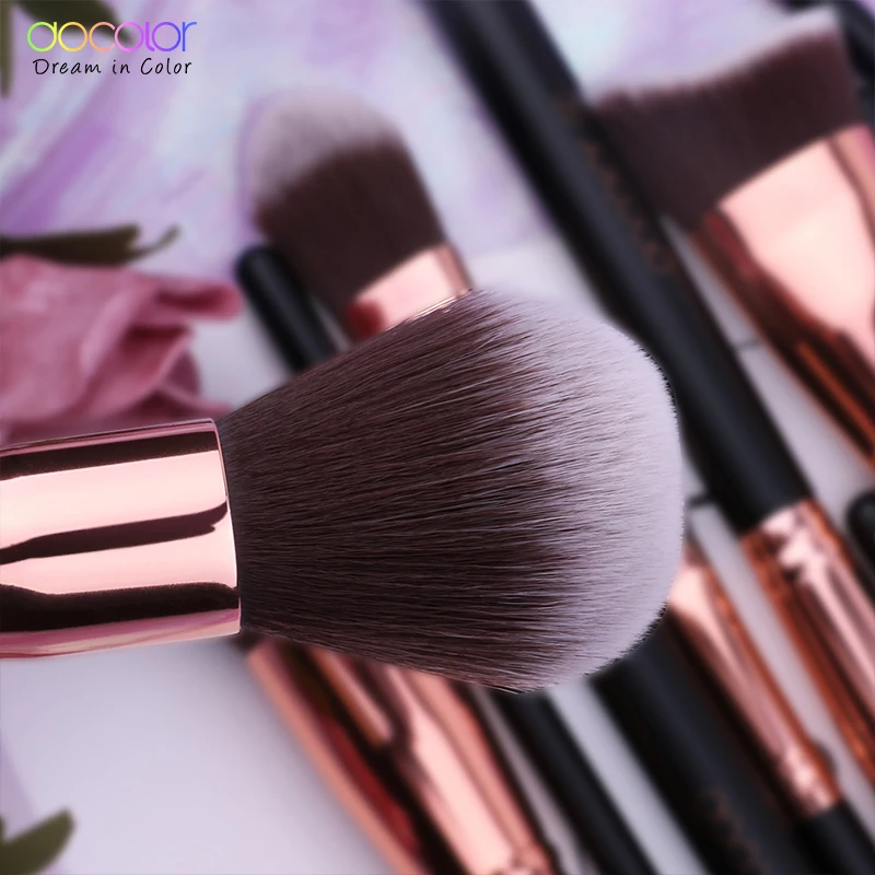 Набор кистей для макияжа Docolor 11 шт. синтетические волосы профессиональная основа