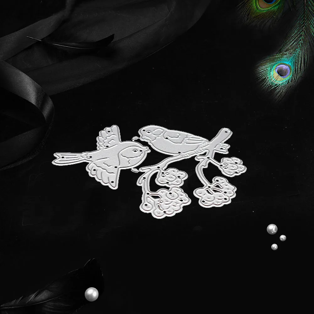 DIY Форма для ножей альбом скрапбукинга травление ветки птиц тиснение