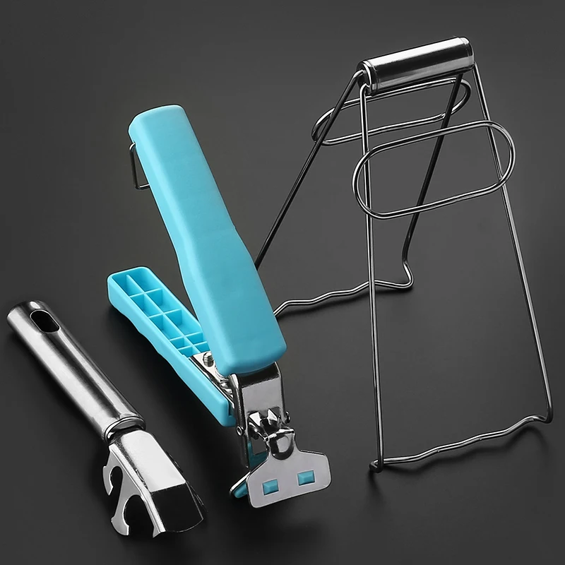 3/4/5Pcs/Set Anti-hot Clip Clamp Folder Drawer Gadget Bowl Holder Steel+Plastic Kitchen Tool Household Utensil Kitchenware | Дом и сад